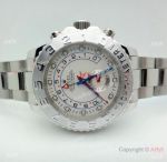Copy Rolex Yacht-Master II White Face Watch 44mm